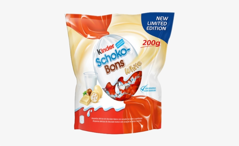 Kinder Schoko-bons Mini Huevos De Chocolate Blanco - Kinder Schoko Bons White, transparent png download