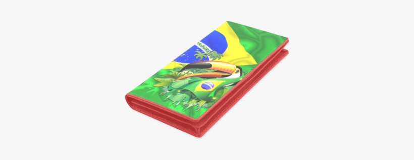 Brazil Flag With Toco Toucan Women's Leather Wallet - Wallet, transparent png download
