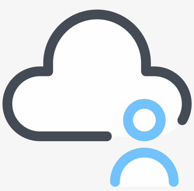Cloud User Icon - Cloud Computing, transparent png download