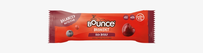 Red Berry Breakfast Bars - Bounce - Protein Energy Bites - 90g Sweet & Salty, transparent png download