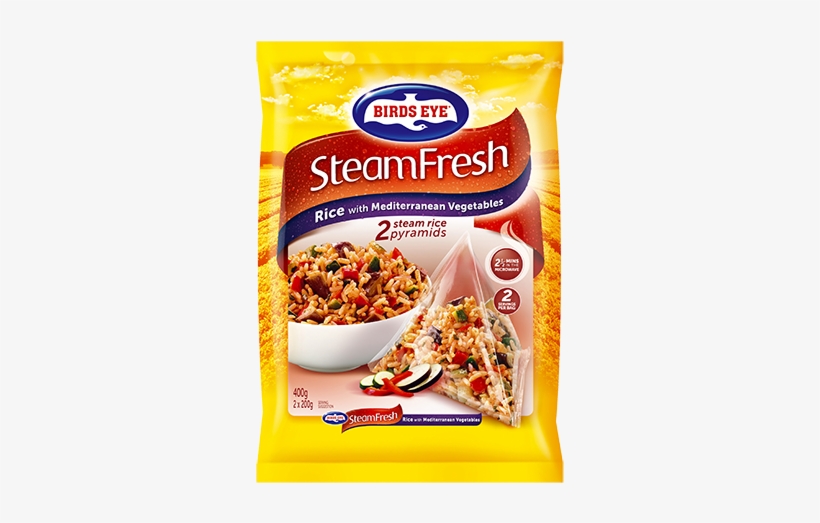 Steam Rice With Mediterranean Vegetables 400g - Birds Eye Steamfresh Rice & Mediterranean Veg, transparent png download