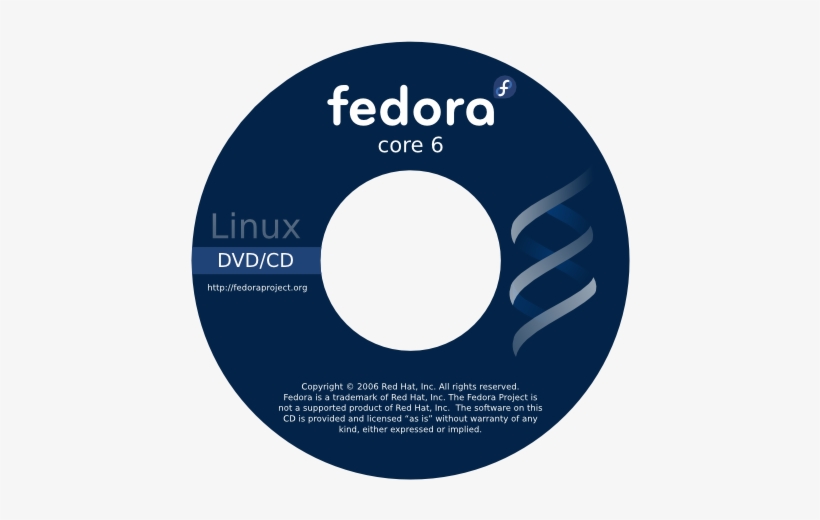 Artwork Cdartfc6 Helixcdlabel-091362 - Fedora Cd Cover, transparent png download