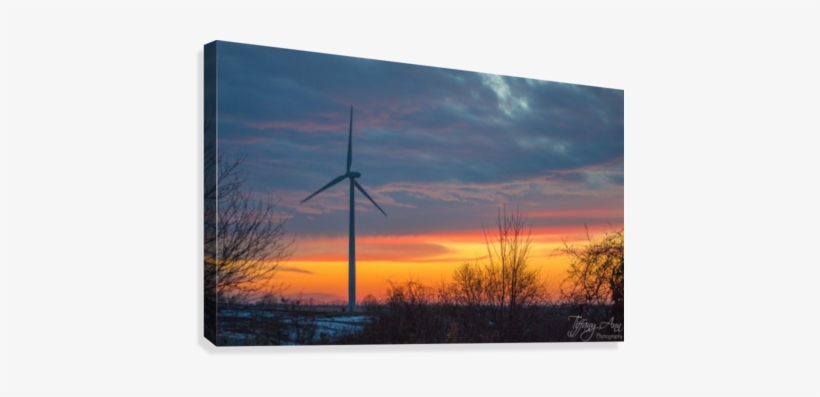 Earth Wind And Fire Canvas Print - Wind Turbine, transparent png download
