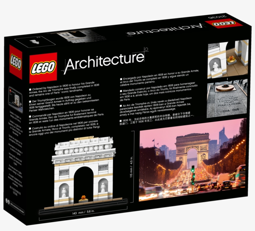 Lego 21036 Architecture Arc De Triomphe, transparent png download