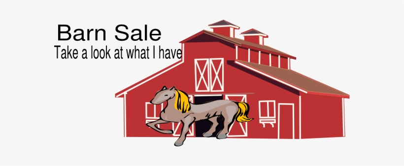 Barn Sale Clip Art - Red Barn Clip Art, transparent png download