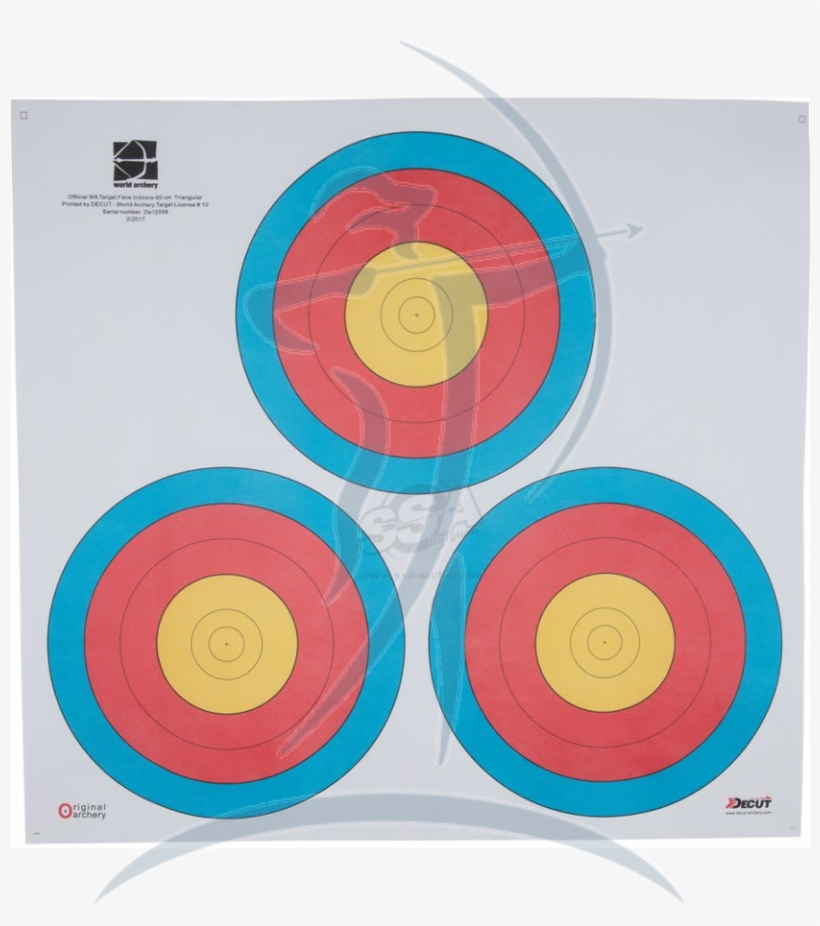 Decut Target Face Wa/fita Vegas 3-spot 60cm Center - Circle, transparent png download
