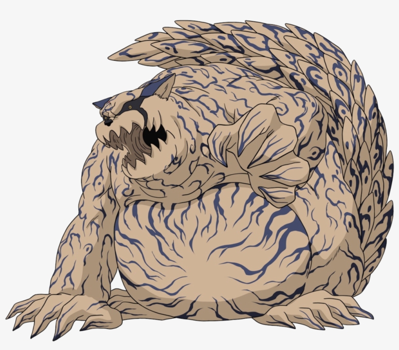 El Dos Colas Es Un Gato Gigantesco Que Está Constituido - Shukaku Y Gaara, transparent png download