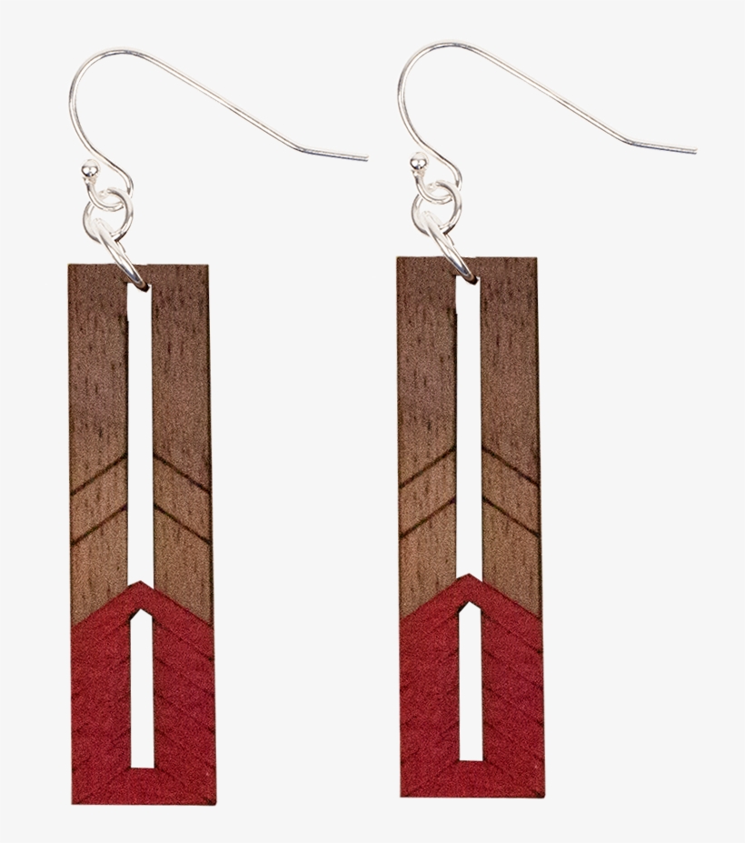 "old Fashion Window" Wooden Earrings - Earring, transparent png download