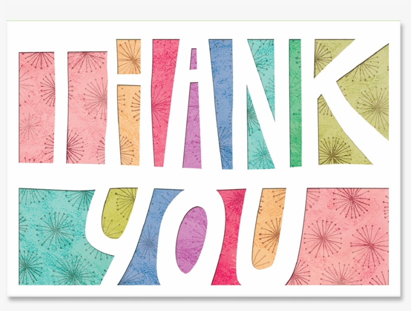 Thank You Rainbow Boxed Cards - Visual Arts, transparent png download