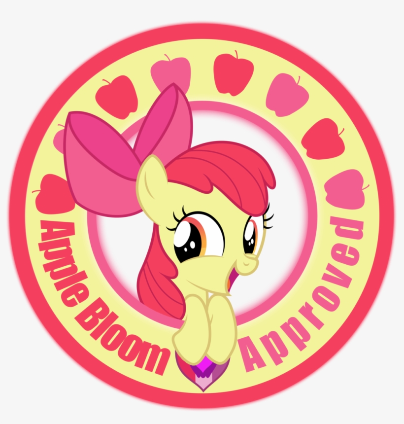 Absurd Res, Adorabloom, Apple Bloom, Approved, Circle, - Little Pony Cute Circle Background, transparent png download