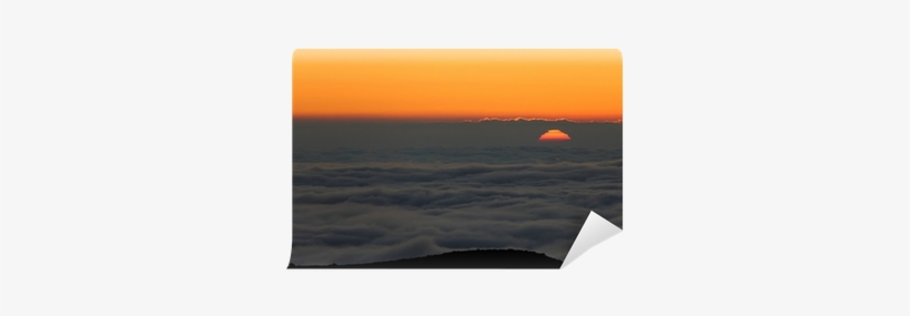 Sunset Over Sea Of Clouds Wall Mural • Pixers® • We - Sunset, transparent png download