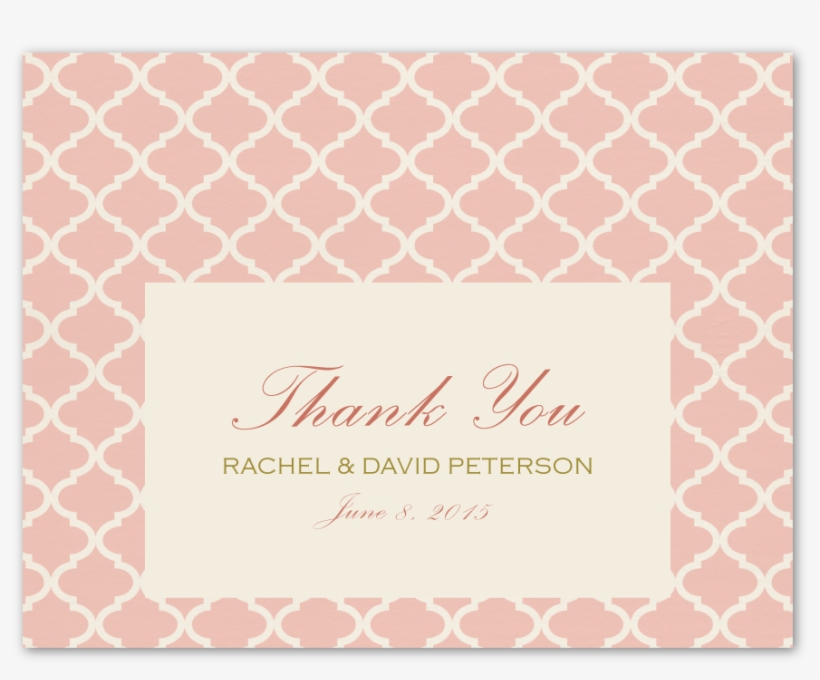 Fit For Royalty Pink Thank You Card Flat - Halifax Map, transparent png download