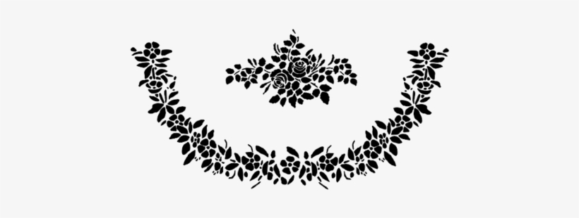 Flower Rose And Swag Stencil - Stamperia Stencil Categoria M 44x30 010-centro Rose, transparent png download