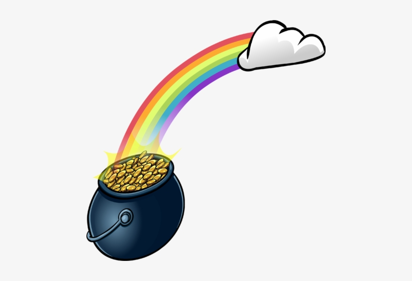 Rainbow With Pot O' Gold Sprite 002 - Portable Network Graphics, transparent png download