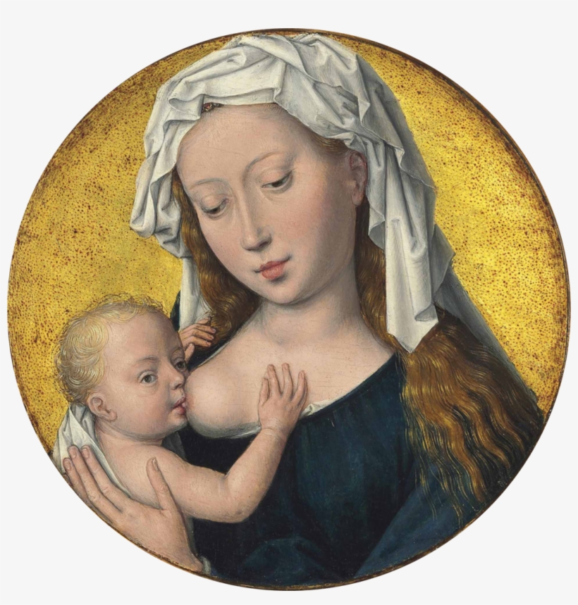 The Virgin Mary Nursing The Christ Child - Virgin Mary Hans Memling, transparent png download