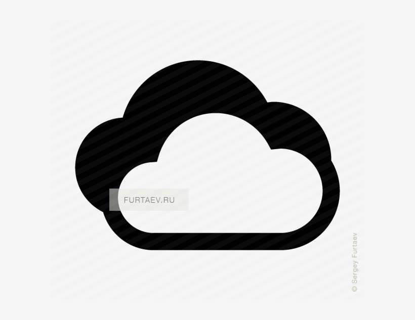 Vector Icon Of Two Clouds - Cloud, transparent png download