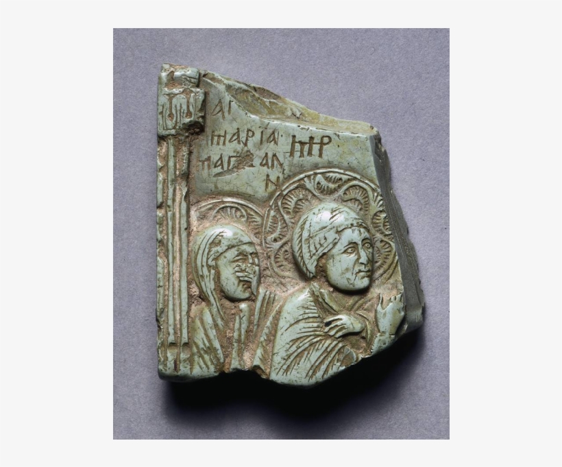 Fragment Of An Icon Of The Crucifixion With Mary Magdalen - Relief, transparent png download