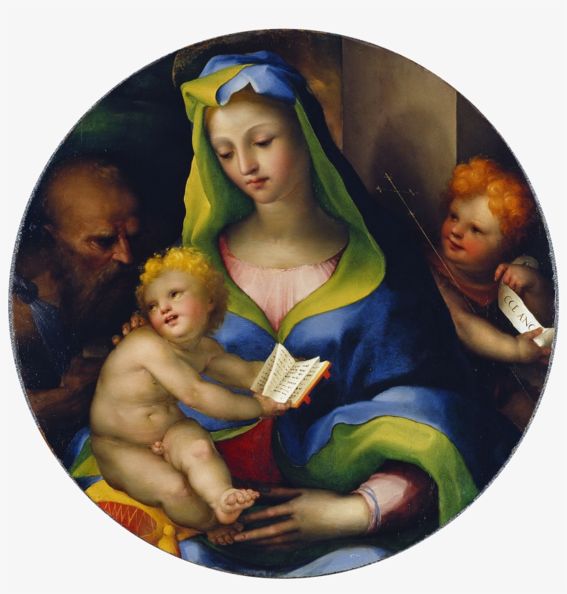 The Holy Family With Young Saint John - Domenico Beccafumi, transparent png download