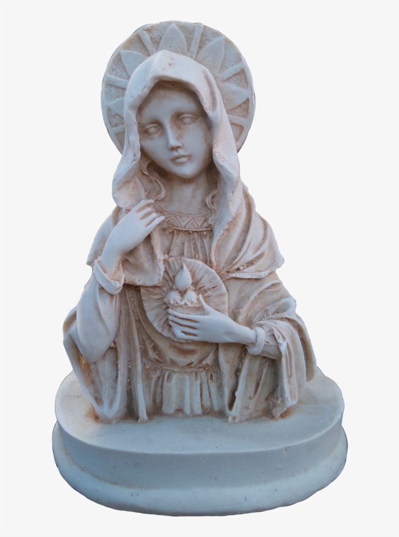 Virgin Mother Mary Bust 13cm, transparent png download