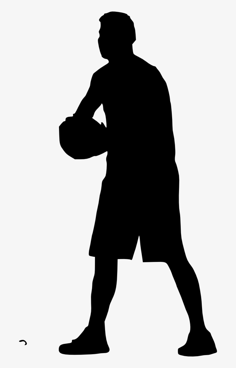 19 Basketball Player Silhouette - Silhouette, transparent png download