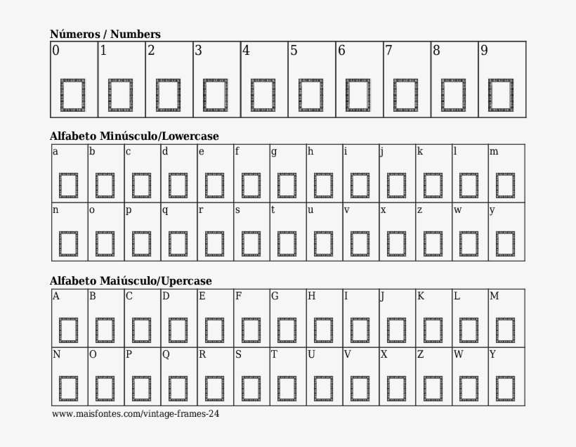 Font Details Vintage Frames - Señales De Transito En Mexico, transparent png download