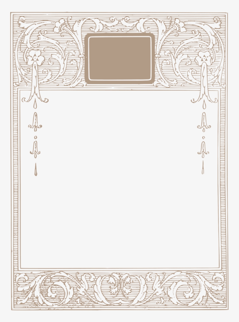 Vintage Borders, Borders, Frames, Ornaments, Free, - Clip Art, transparent png download