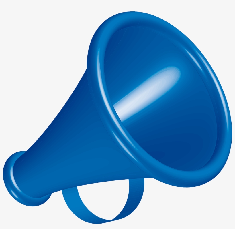 Rockdalecitycouncil On Twitter - Megaphone Blue, transparent png download