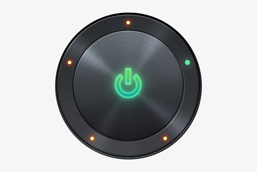 Power Button On With Sleceted Field - Power Button Transparent Png, transparent png download