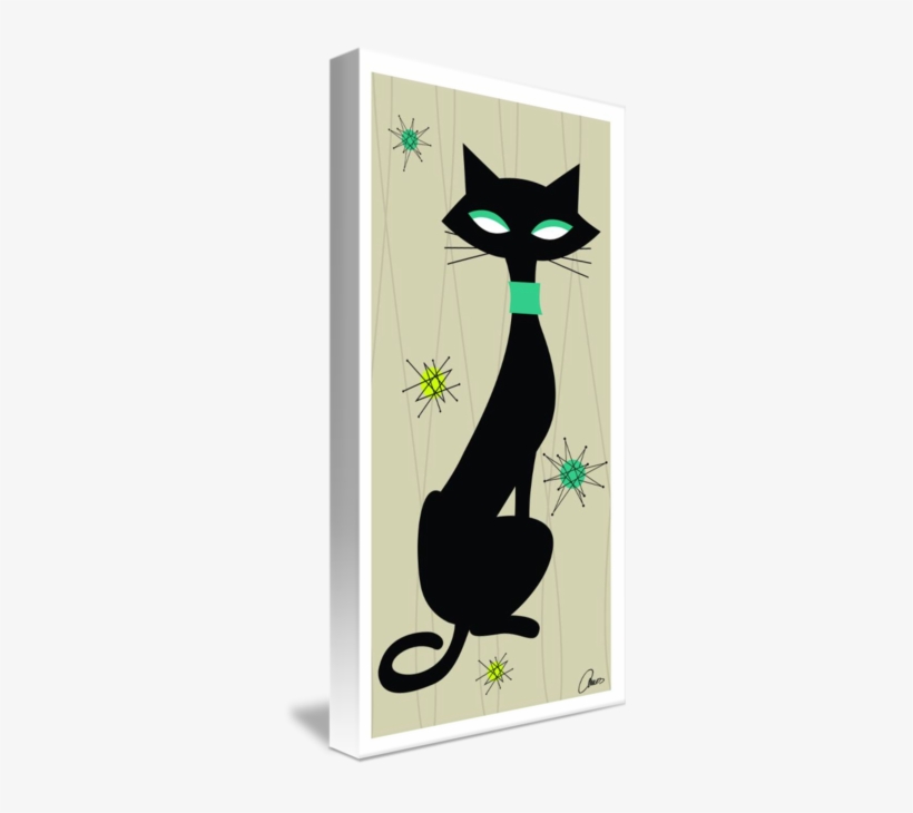"franciscan Starburst Black Cat Left" By Amos Maldonado, - Black Cat, transparent png download