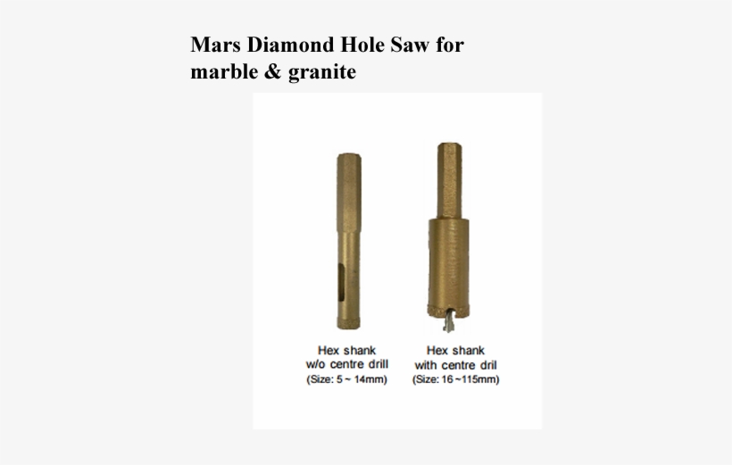 Mars Diamond Hole Saw - Bullet, transparent png download