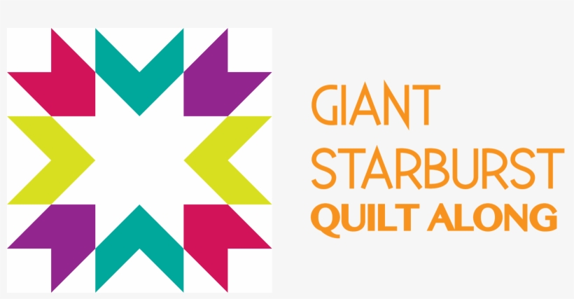 Giant Starburst Quilt Along - Textile, transparent png download