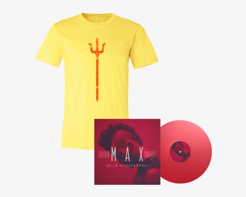 Hell's Kitchen Angel Vinyl Yellow Pitchfork Tee - Hell's Kitchen Angel, transparent png download