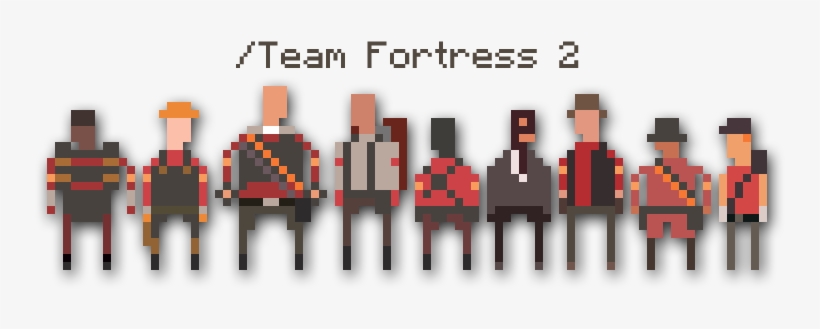 Team Fortress 2 By Pixel-butts On Deviantart - Team Fortress Pixel Art, transparent png download