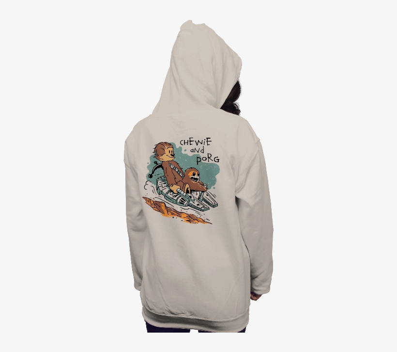 Chewy And Porg - T-shirt, transparent png download