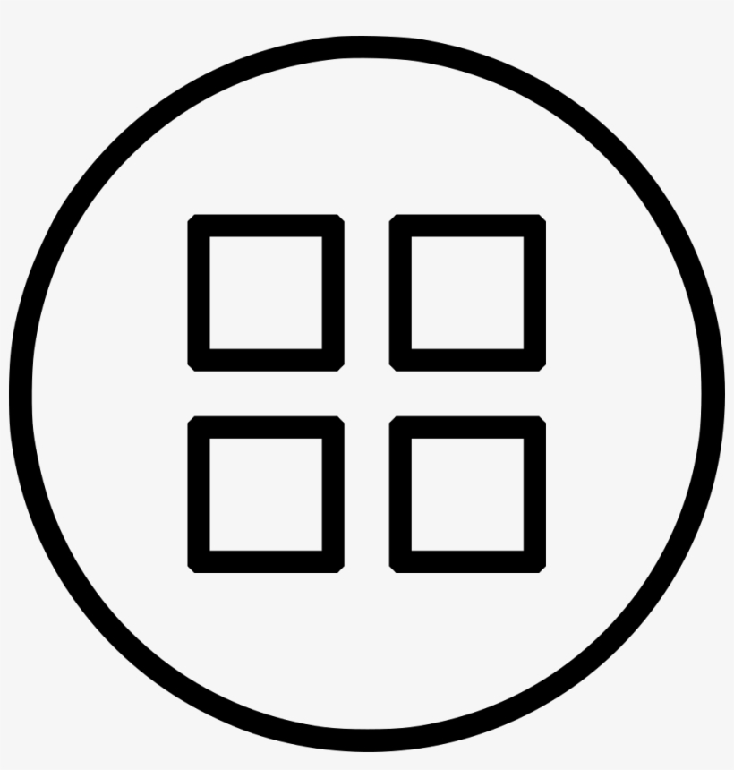 Android Menu Grid App View Application Outline Comments - Grid Icon, transparent png download