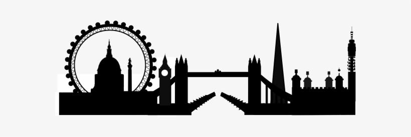 London Clipart Skyline - Silhouette Of London, transparent png download