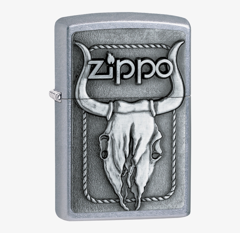 #20286 Bull Skull - Zippo 20286 Barrett-smyth Bull Skull Lighter, transparent png download