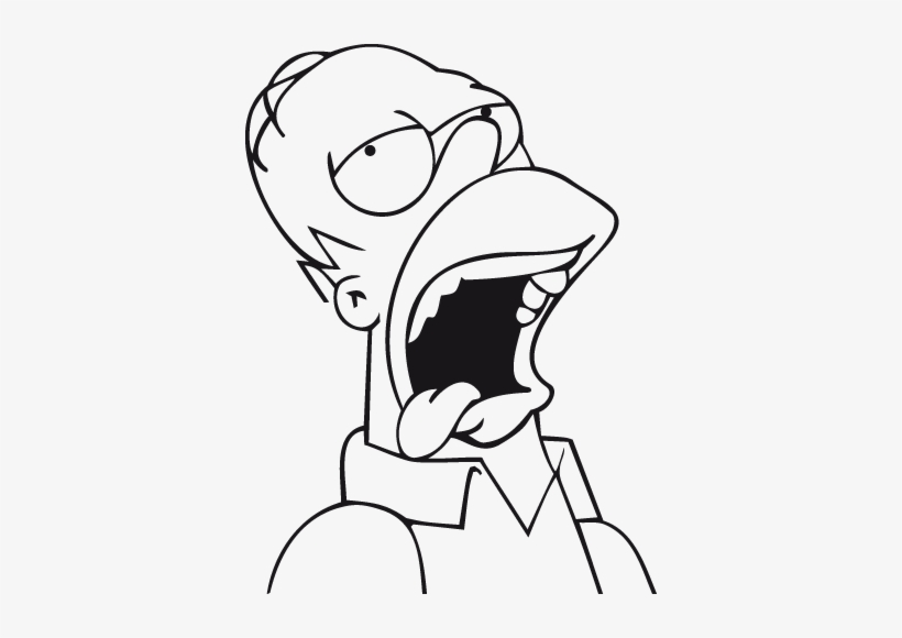 Download Vinilo Decorativo Homer Simpson Borracho Simpsons Tattoo ...