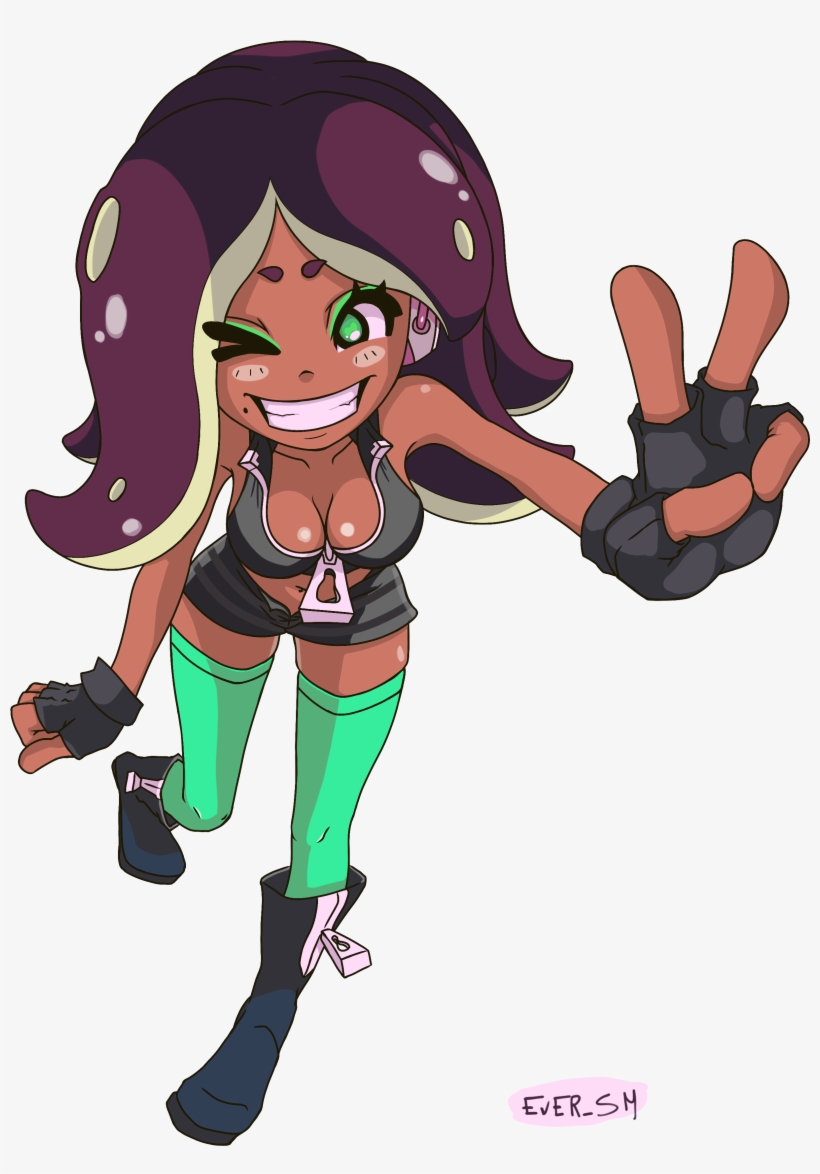 Paintbrush Vector Splatoon 2 - Splatoon 2 Marina Ecchi, transparent png download
