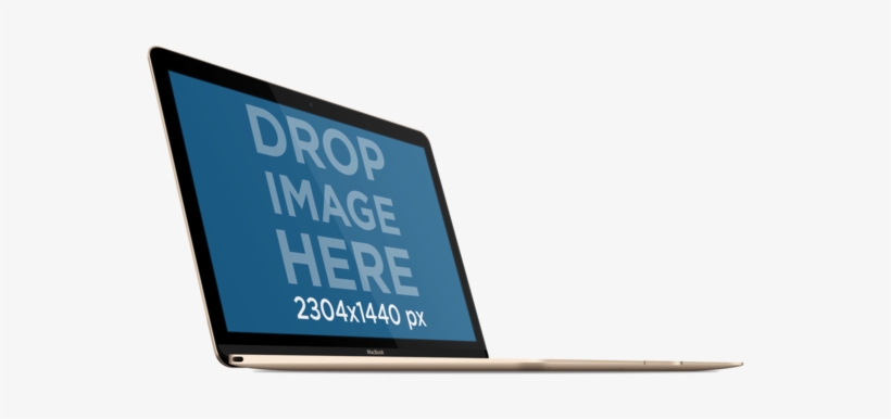 Angled Macbook Png Over Clear Background - Мокап Макбук Пнг, transparent png download