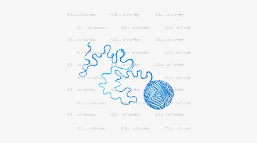 Blue Yarn Ball - Diagram, transparent png download