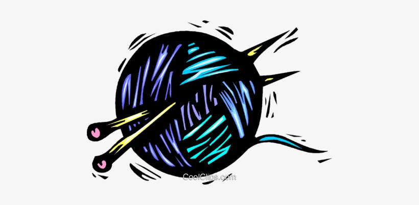 Ball Of Yarn Royalty Free Vector Clip Art Illustration - Wollknäuel Clipart, transparent png download