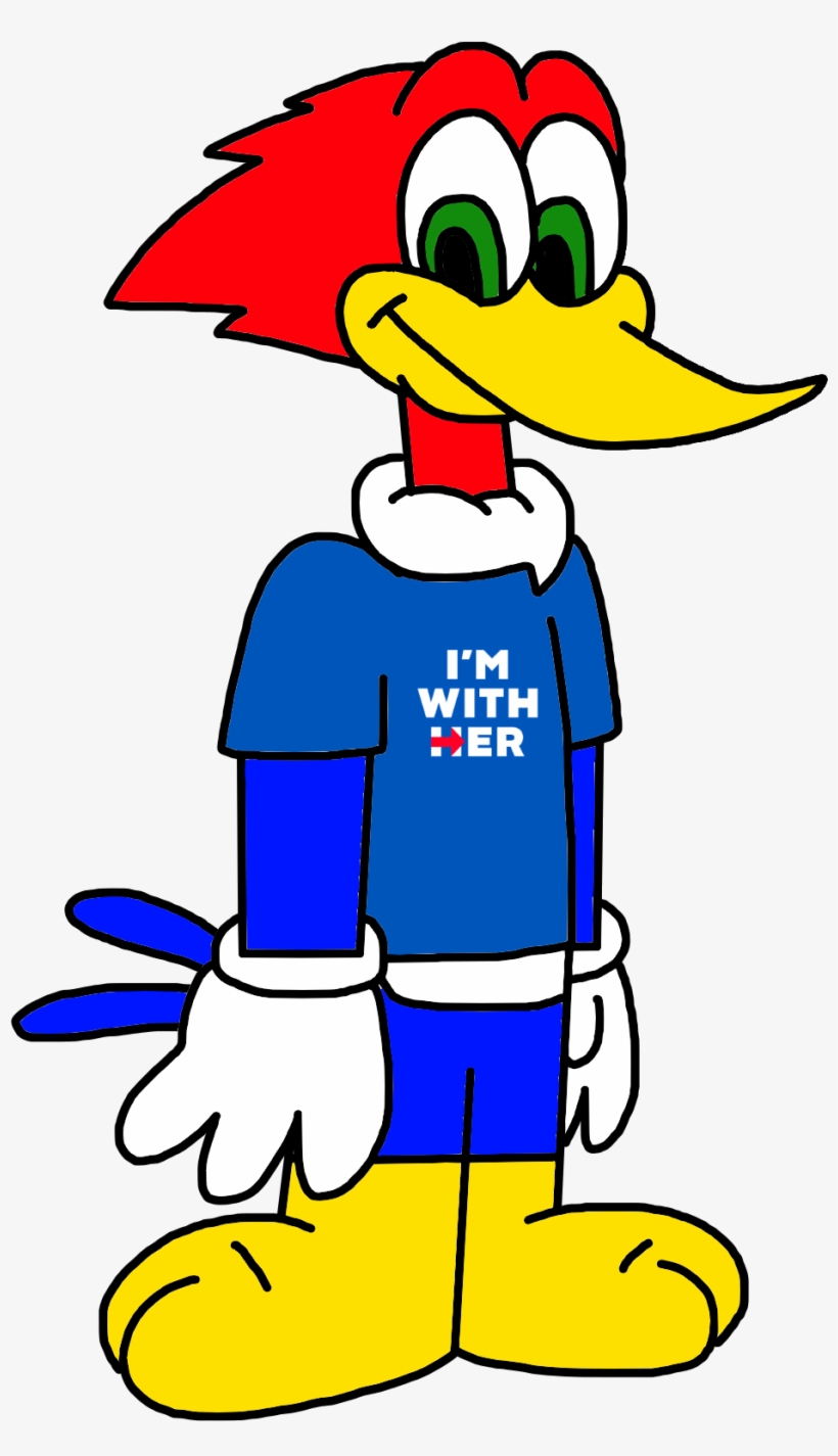 Woody Woodpecker Supports Hillary Clinton By Marcospower1996-dadrvzw - Woody Woodpecker Marcospower1996 Woody, transparent png download