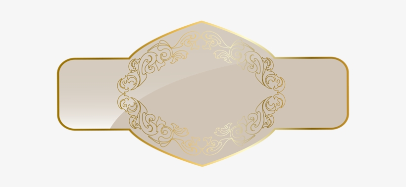 Cream Luxury Label Template Png Clipart Picture - Portable Network Graphics, transparent png download