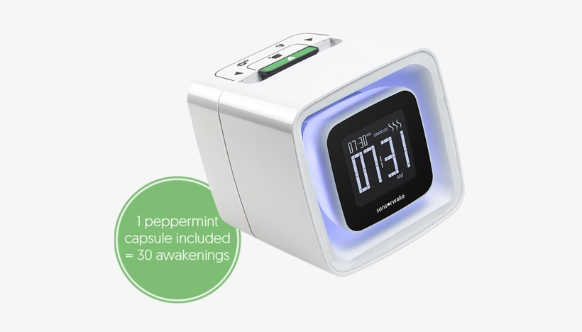A Sensorwake 2 Floating With A Peppermint Capsule And - Sensorwake Olfactory Alarm Clock V2, transparent png download