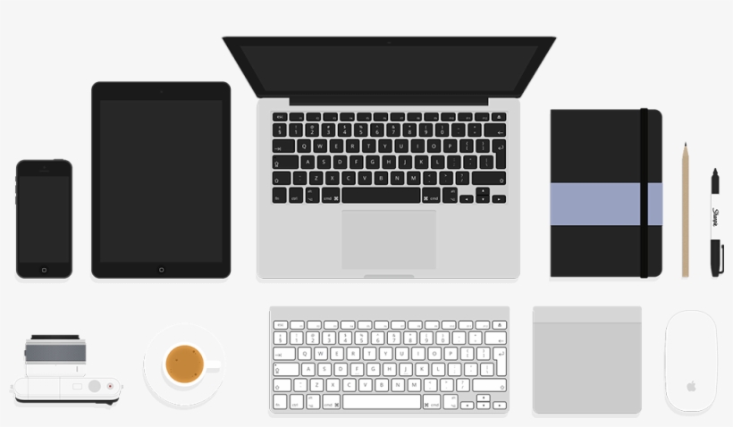 Mockup - Flat Design Apple Mouse, transparent png download