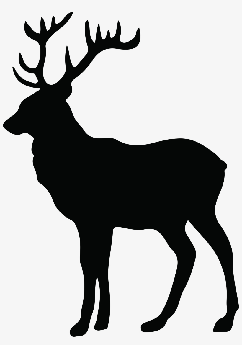 Stag Silhouette Png Transparent Clip Art Image - Stag Silhouette Png, transparent png download