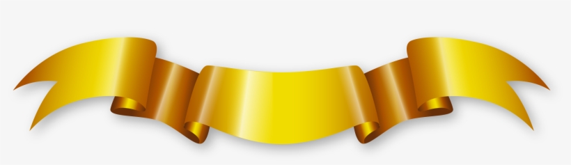 Golden Ribbon Png Transparent Image - Golden Ribbon Png, transparent png download