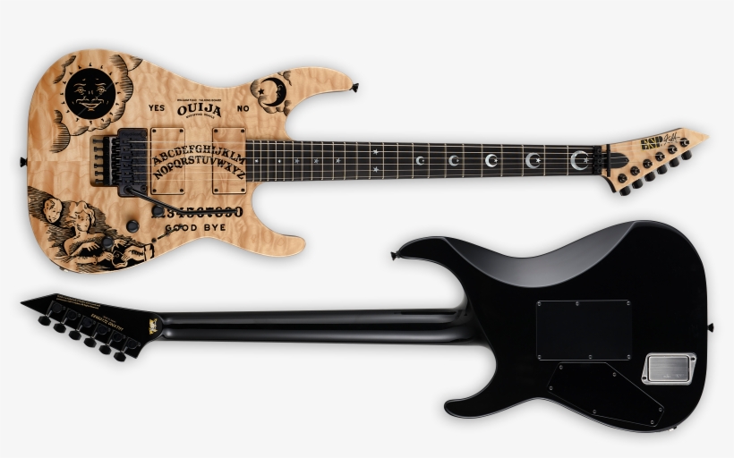 Guitar Esp Ouija Natural, transparent png download