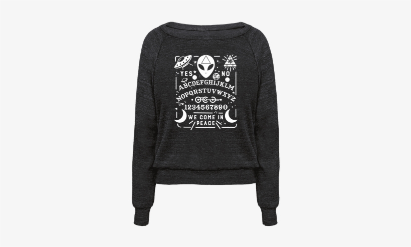Alien Ouija Board Pullover - T-shirt, transparent png download